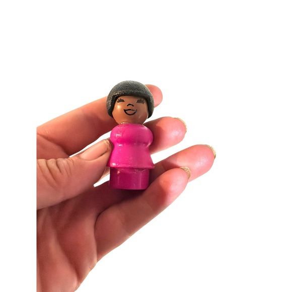 Fisher-Price Other - Vintage Sesame Street Susan Kids Fisher-Price Little People Girl Pink Black